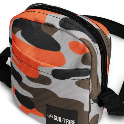 SUB/TRIBE Crossbody Bag - Orange Camo