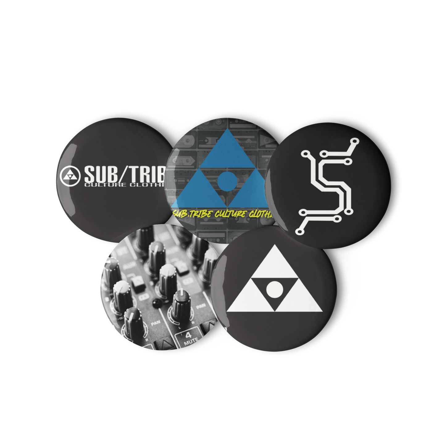 SUB/TRIBE Pin Buttons - UV Resistent