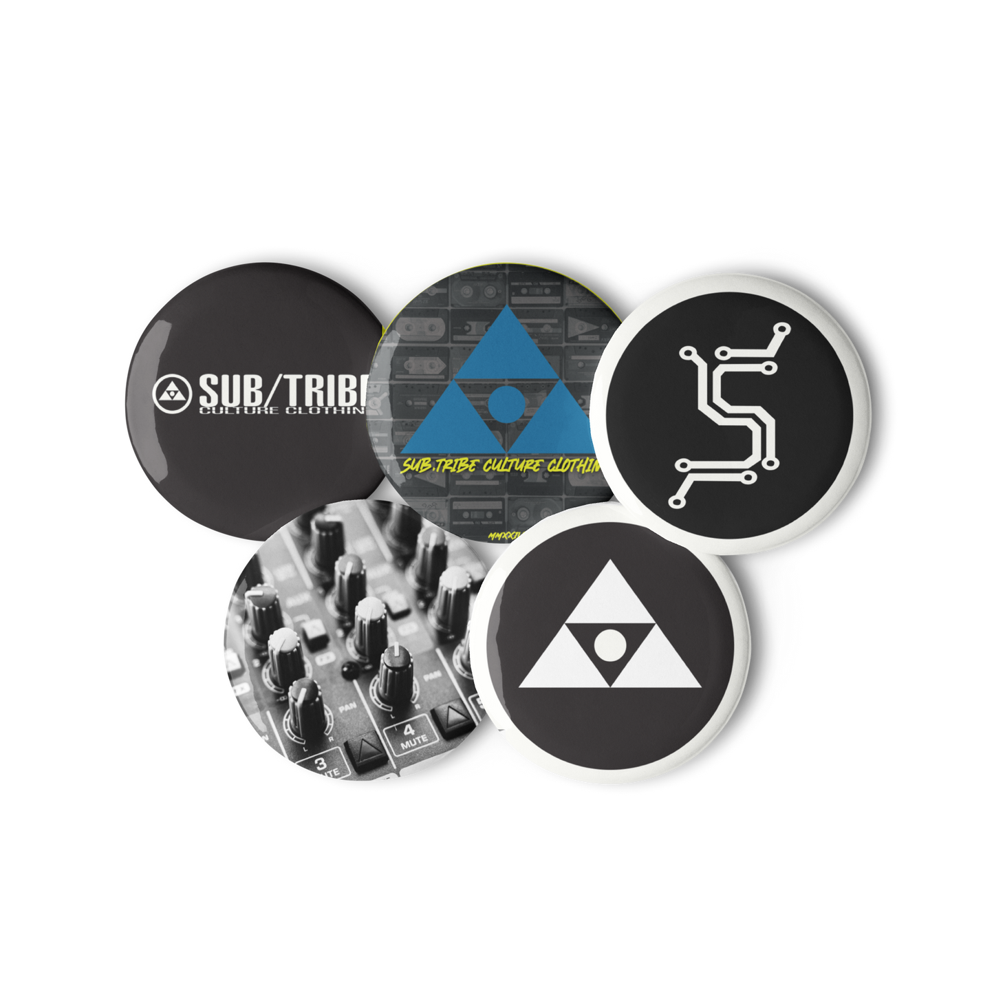 SUB/TRIBE Pin Buttons - UV Resistent