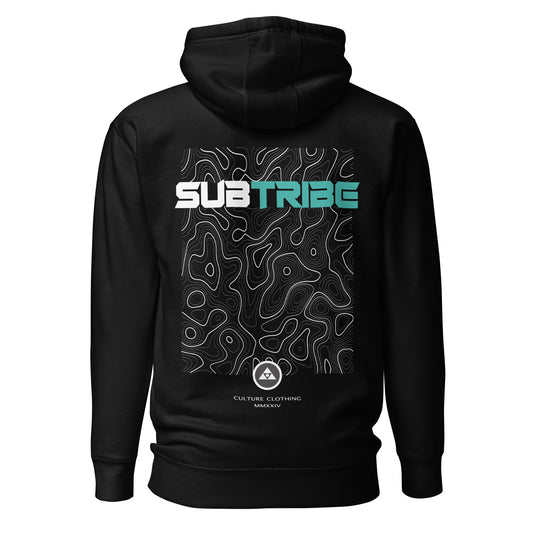 SUB/TRIBE Topographic Hoodie - Unisex