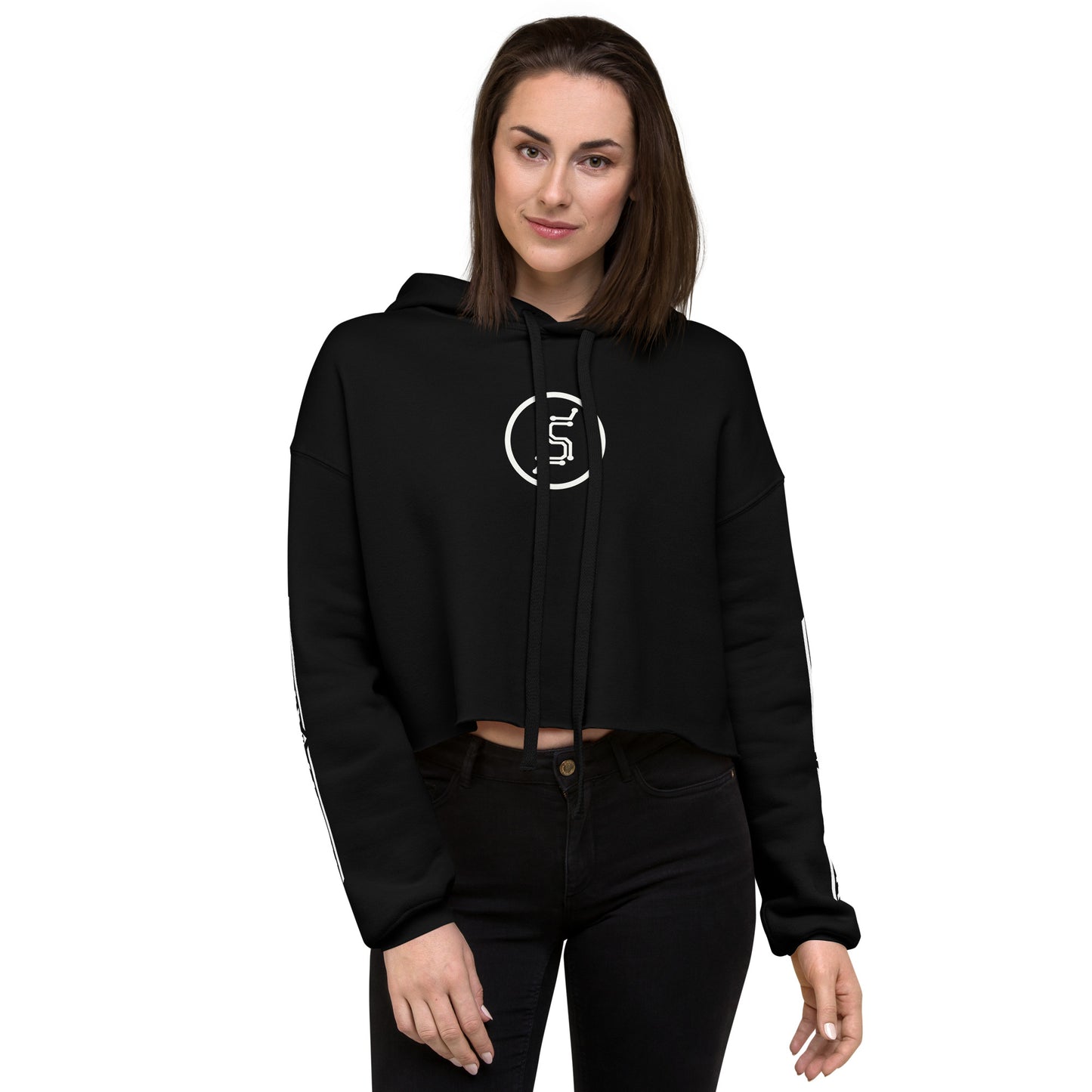 Interconnected Crop Hoodie - Women's