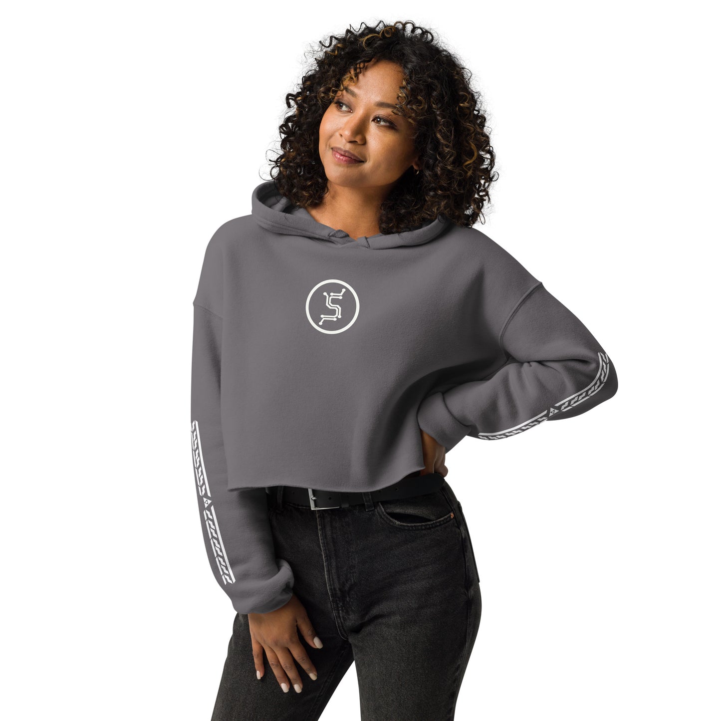 Interconnected Crop Hoodie - Women's